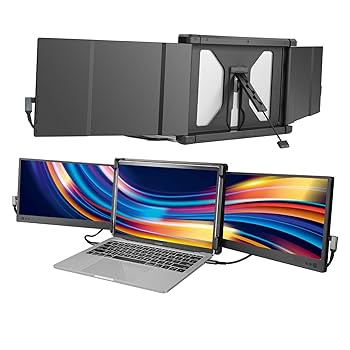 Amazon.co.jp: JoyReal トリプルモニター ノートパソコン用 12